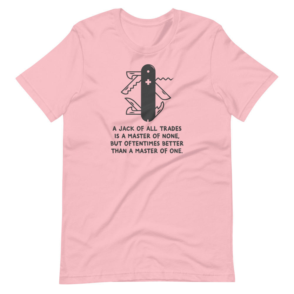 Jack Of All Trades TShirt - Pink Color - https://ascensionemporium.net
